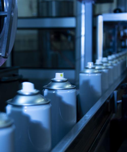 Abfüllanlage mit Dosen